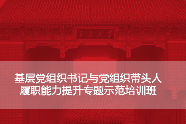 南京大学基层党组织书记与党组织带头人履职能力提升专题示范培训班